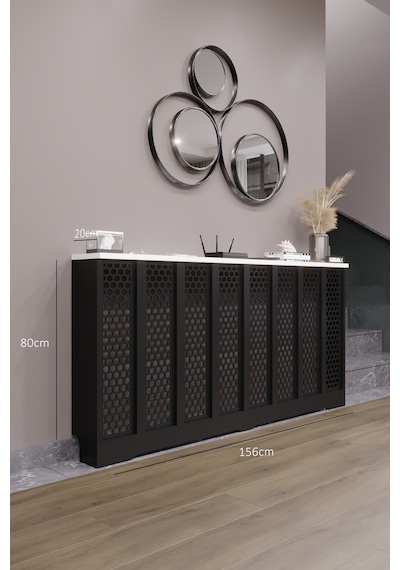Petek Kaplama Modern Radyatör Kapatma Ünitesi Ön Panel Mdf Tasarım İç Ölçü 156 Cm Dış Ölçü 160 Cm Petek 156 Siyah Üstü Beyaz D6 Petek Kaplama Modern Radyatör Kapatma Ünitesi Ön Panel Mdf Tasarım İç Ölçü 156 Cm Dış Ölçü 160 Cm Petek 156 Siyah Üstü Beyaz D6