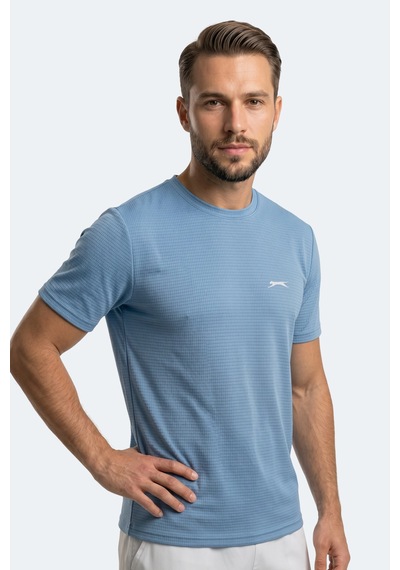 Slazenger Hıjack I Erkek Mavi Tişört