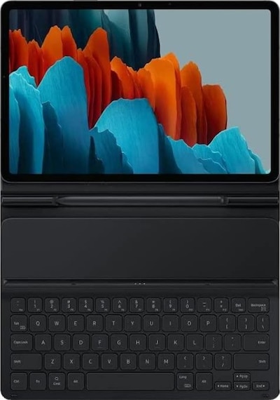 Samsung Uyumlu Tab S7 Klavyeli Kılıf Siyah Ince Ef-Dt630Bbegtr