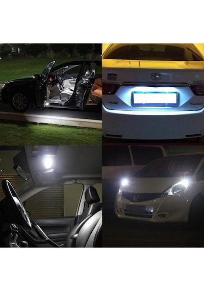 T10 Dipsiz Ampul Beyaz 12 Led Canbus 2 Adet Oto Park Plaka Ve İç Aydınlatma Led Ampul