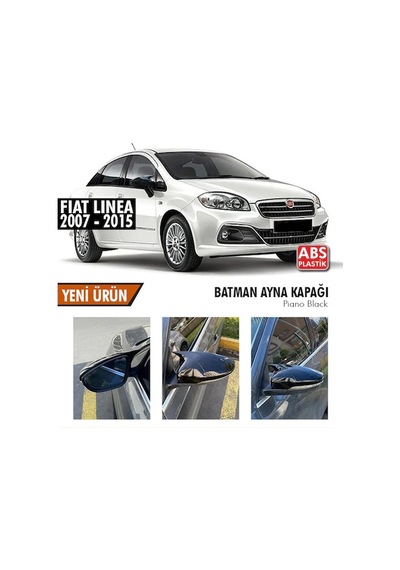 Fiat Linea Batman Yarasa Ayna Kapağı Piano Black Abs Plastik
