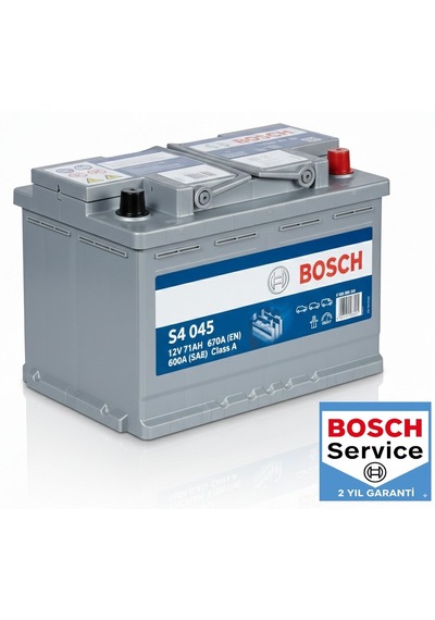 Bosch S4 045 12v 71ah 670a Ford-opel Alçak Tip Akü