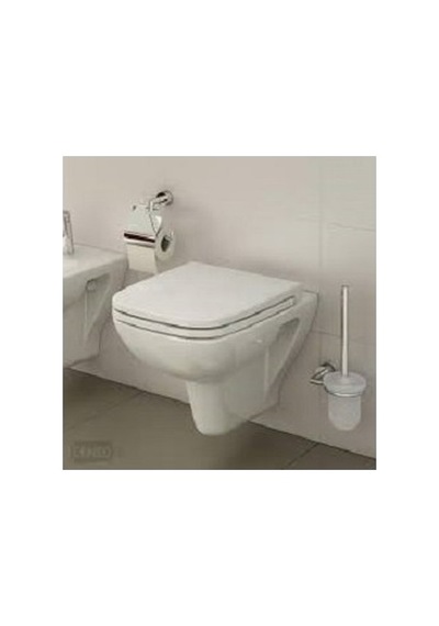 Yavaş Kapanır Kapaklı Asma Klozet İle Modern Banyo Açık Bej