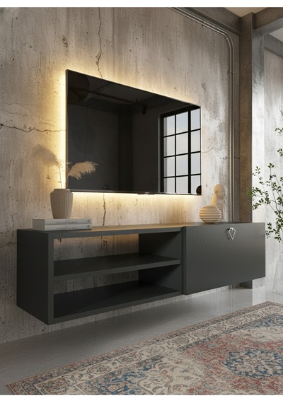 Resital Tv Ünitesi S1246-4 Antrasit Antrasit