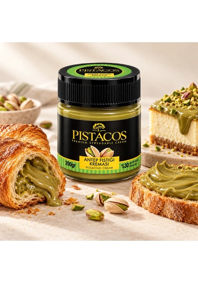 Pistacos %30 Antep Fıstığı Kreması 200 Gr 2 Adet