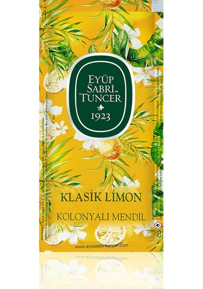 2 Adet Eyüp Sabri Tuncer Klasik Limon Islak Mendil 150'li