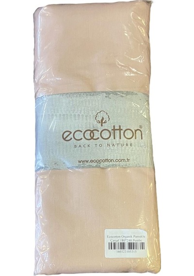 Ecocotton Organik Pamuklu Çarşaf 180 240 Pembe