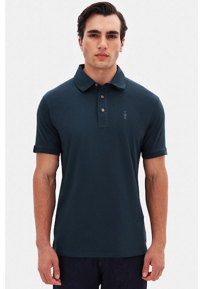 Twn Slim Fit Petrol Pike Dokulu T-shirt 4ec146011784m R01