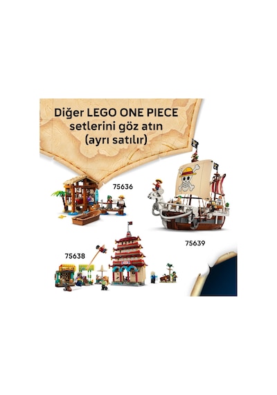 LEGO® ONE PIECE Palyaço Buggy'nin Sirk Çadırı 75637 - 8 Yaş ve Üzeri Çocuklar için Yaratıcı Oyuncak Yapım Seti (573 Parça)