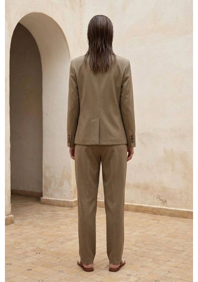 Hiccup My Fashıon Kadın Blazer Ceket Haki Yeşil