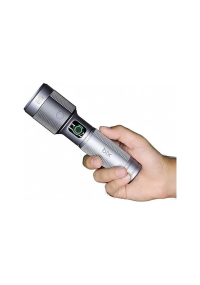 Bix Flashlight Bx5141fl 30w Led, Max. 1450 Lümen Parlaklık Ve 690 Metreye Kadar Menzilli 2200mah Şarj Edilebilir Led Bildirimli Kompakt El Feneri