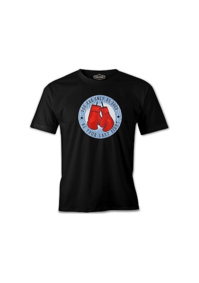 Your Last Fight Boxing Gloves Siyah Erkek Tshirt 001