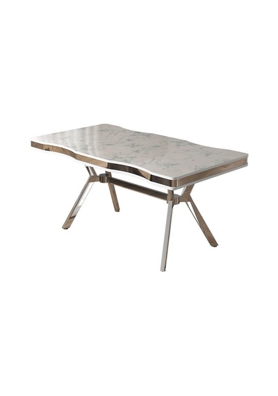 Canisa Vae Serisi 90x160 Lak Panel Beyaz Mermer Desen Krom Ayak Mutfak Masası Beyaz Mermer Desen Masa Ayaklar Krom Canisa Vae Serisi 90x160 Lak Panel Beyaz Mermer Desen Krom Ayak Mutfak Masası Beyaz Mermer Desen Masa Ayaklar Krom