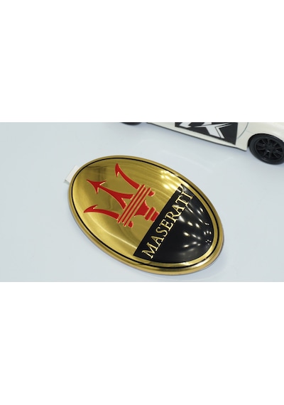 Dk Tuning Ön Kaput Gold Mavi Vidalı Logo Arma Maserati İle Uyumlu