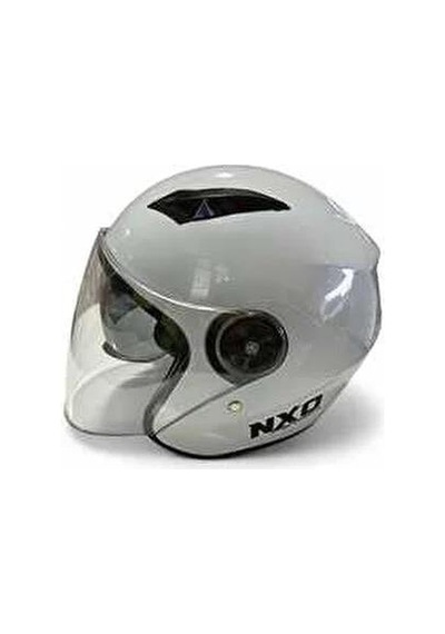 Kask Çenesiz Yazlık Nxo Siyah