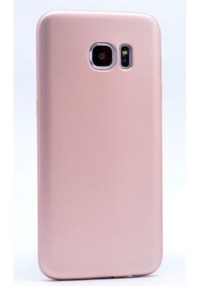 Samsung Galaxy Uyumlu S7 Edge Kılıf Esnek Yapılı İnce Slim Silikon Kapak Ryc/premier Rose