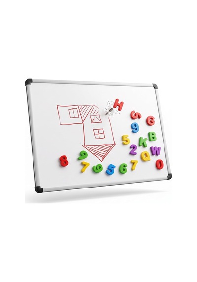 Manyetik Özellikli Alüminyum Çerçeve Askılı Yazı Tahtası 30x40 Cm Diğer