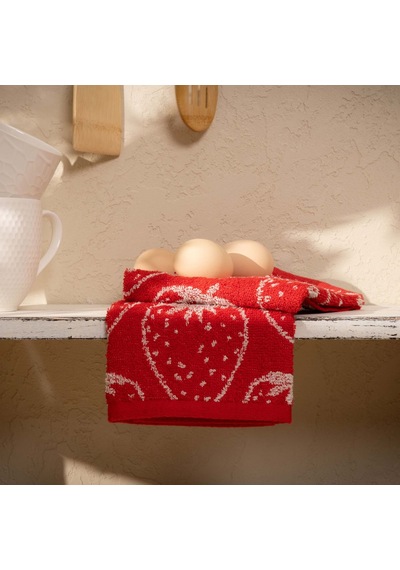 Soft Fres Kurulama Bezi - Kırmızı - 40x66 Cm Çok Renkli