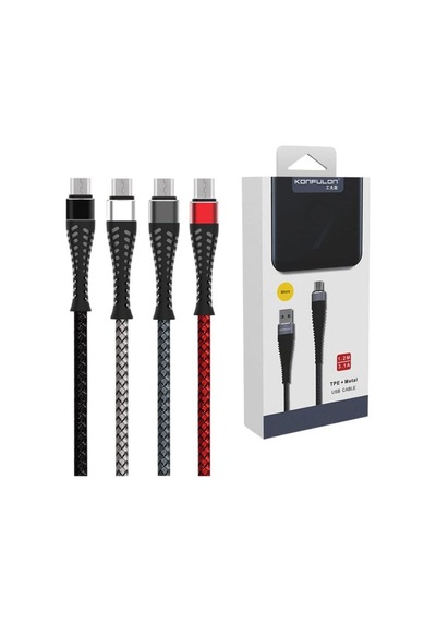 S61 Micro Usb 1,2 M 2.1a Şarj Data Kablosu