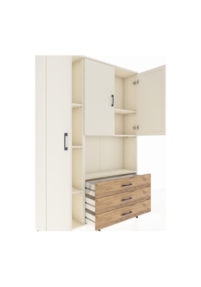 Arges Dolap 6 Raflı 3 Çekmeceli 3 Kapaklı 132x30x195 Aytaşı-aytaşı/çam Aytası/atlas Çam Arges Dolap 6 Raflı 3 Çekmeceli 3 Kapaklı 132x30x195 Aytaşı-aytaşı/çam Aytası/atlas Çam