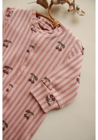 Oh La La Koala Stripe Cherry Serisi Tulum Bej