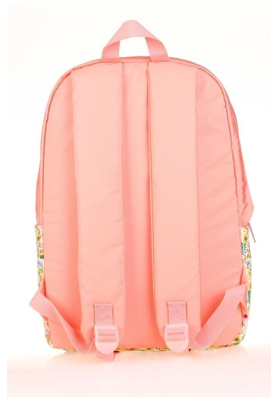 Kaukko Soft Floral Sırt Çantası Salmon K1734