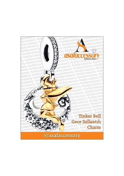 Tinkerbell Gece Charm Gümüş