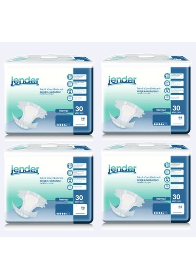 Jender 5.5 Damla Belbantlı Hasta Bezi M Beden 4 x 30'Lu 120 Adet