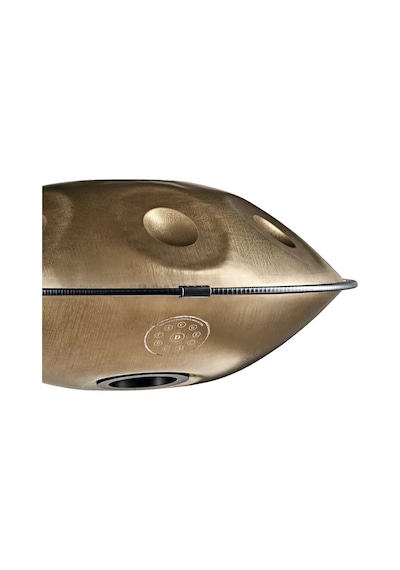 Meinl Sonic Energy Hpstl100 Stainless Steel 10 Notes D Kurd Handpan Vintage Gold