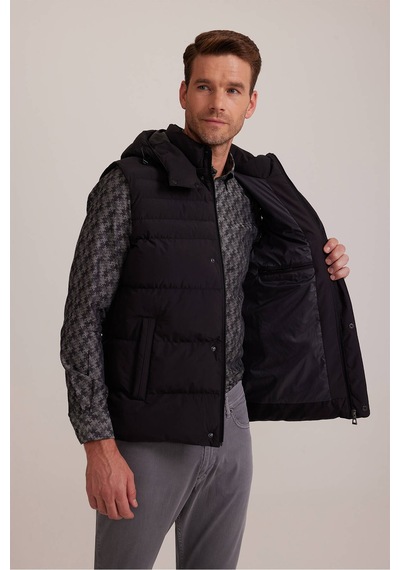 Ysf Erkek Siyah Regular Fit Yelek