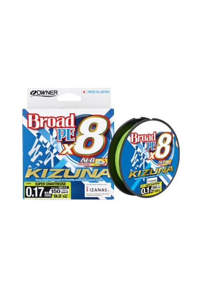 Owner Kizuna 56117 Pe 135m X8 Super Chartreuse İp Misina 0,15 Mm