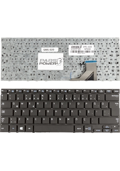 Samsung Uyumlu Np530U3C-A06Tr Notebook Klavye (Siyah Tr)