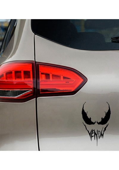 Venom Face Araba, Motorsiklet, Kask, Laptop,cam Sticker 16x12 Cm
