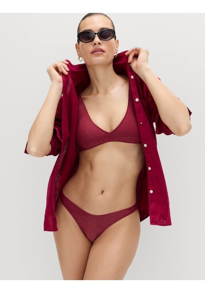 Marks & Spencer Simli Bikini Altı Bordo