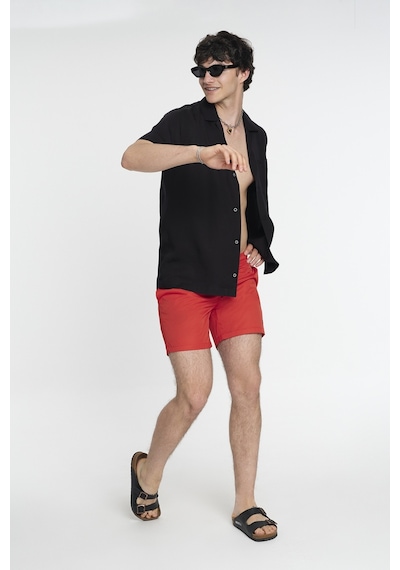 Regular Fit Erkek Deniz Şortu Kırmızı