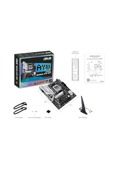 Asus B650m-ayw Wıfı Am5 Anakart + Amd Ryzen 5 9600x Am5 Anakart+işlemci Bundle