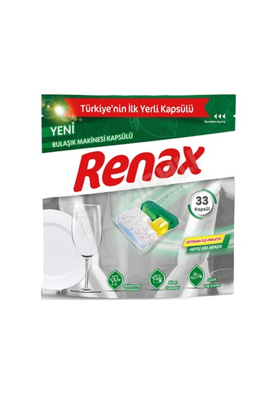 Renax Bulaşık Makinesi Kapsülü 33'lü
