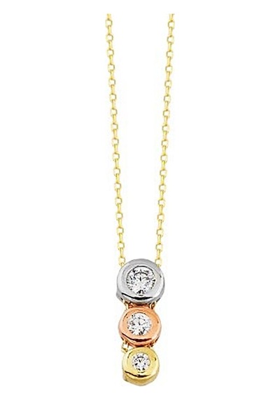 Tektaş Altın Kolye Tria 14K Gold