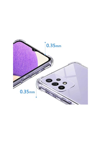 Galaxy Uyumlu A53 5g Kılıf Tchs Kamera Korumalı Nitro Anti Shock Silikon - Renksiz Renksiz