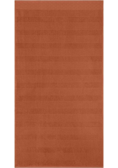 Pamuk Tekli Havlu Jakarlı Karna Home Ruma - 70 X 140 Kiremit