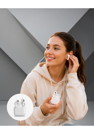 Kulak İçi Bluetooth Kulaklık Beyaz Uczzz4nesilllll3-1 Diğer