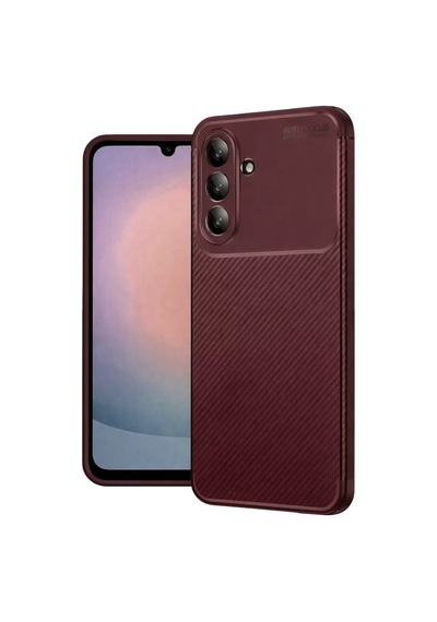 Galaxy  Uyumlu  A37 5g Auto Focus Karbon Kapak - Bordo