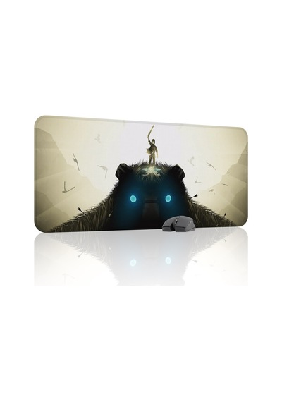 Shadow Of The Colossus Dikişli Kauçuk Oyuncu Mousepad V3 - 90x40 Xxl Gaming Mouse Pad
