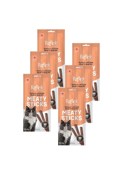 Meaty Sticks Hindi Ve Kuzu Etli Kedi Ödül Çubuğu 3x5gr Altılı Paket