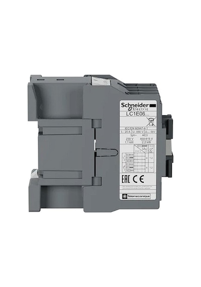Schneider Electric Easypact Tvs Lc1E0610M5 3P 6A 220Vac Güç Kontaktörü