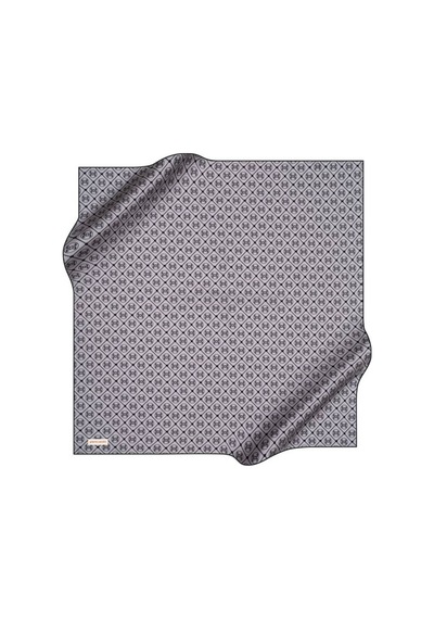 Pierre Cardin Logo Desen Tivil İpek Eşarp Gri/siyah - 914 Gri/siyah - 914