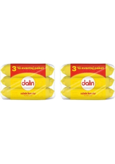Dalin Islak Havlu 2 X 3'Lü Avantaj Paket 336 Yaprak