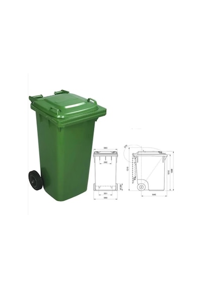 Plastik Çöp Konteyneri 240 Litre Konteyner