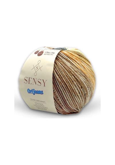 Orijeans Renkli Amigurumi Ipi Punch Panç Baby Soft Cotton 50 Gr Örgü Ip Ori Jeans Sarı Gün Batımı