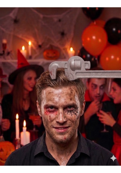Halloween İngiliz Anahtarı Model Taç Cadılar Bayramı Parti Saç Aksesuarı Korku Temalı